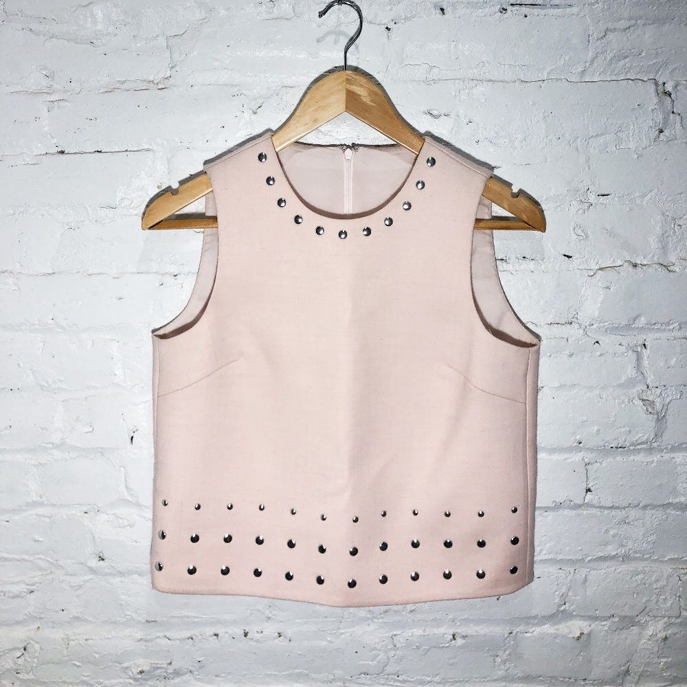 Kate Spade Madison Avenue Pink Top w/ Silver Studs